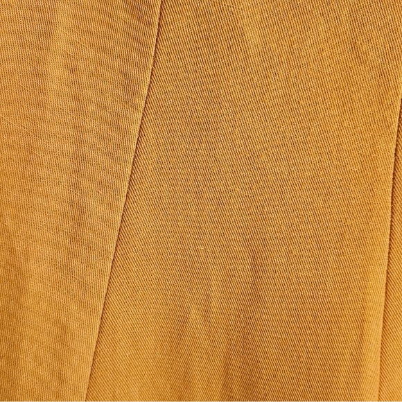 Vince Panelled Scoop Neck Dress in Papaya Yellow Gold, Size Large - Picture 8 of 8